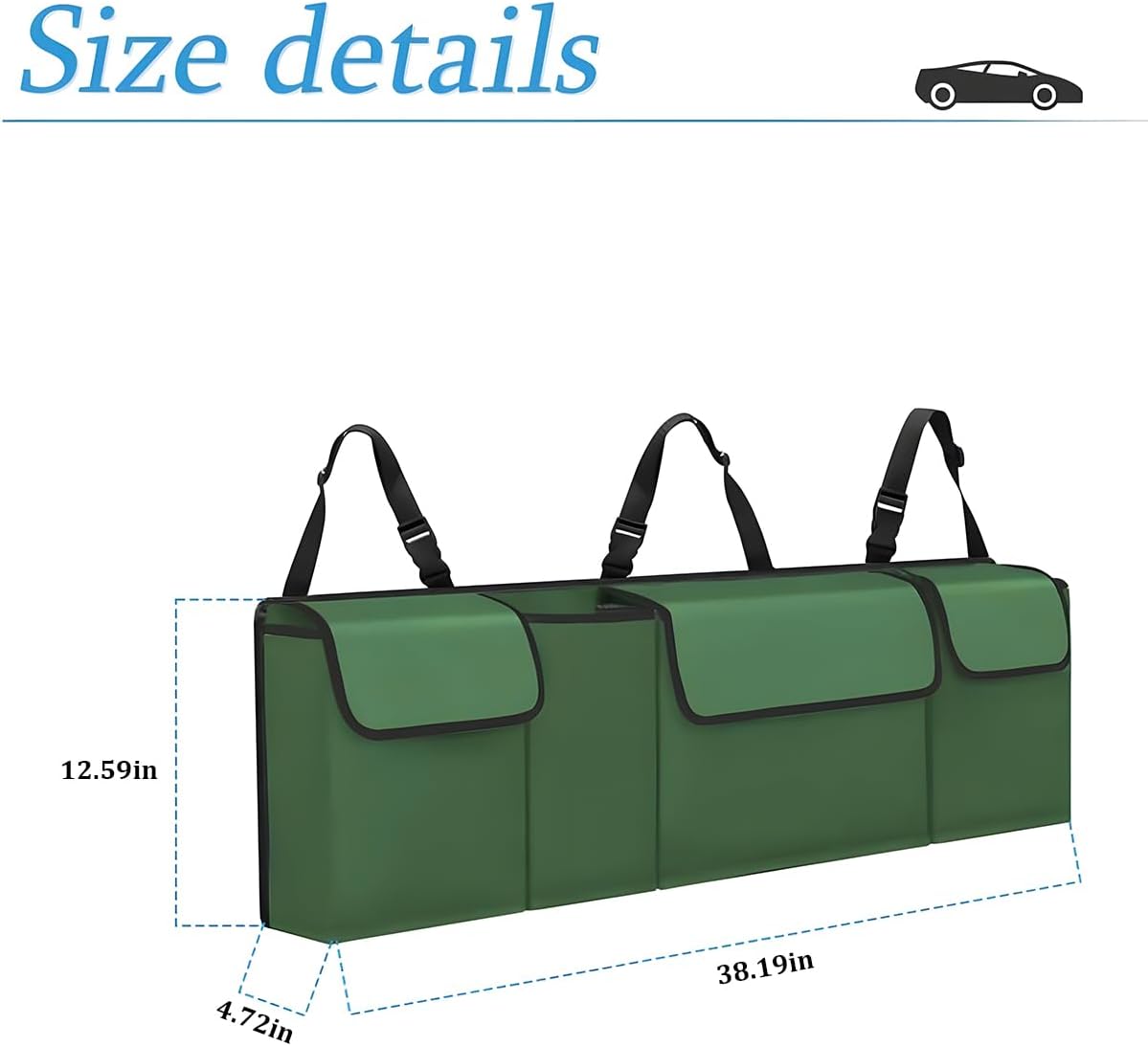 Hanemia Collapsible Car Trunk Organizer