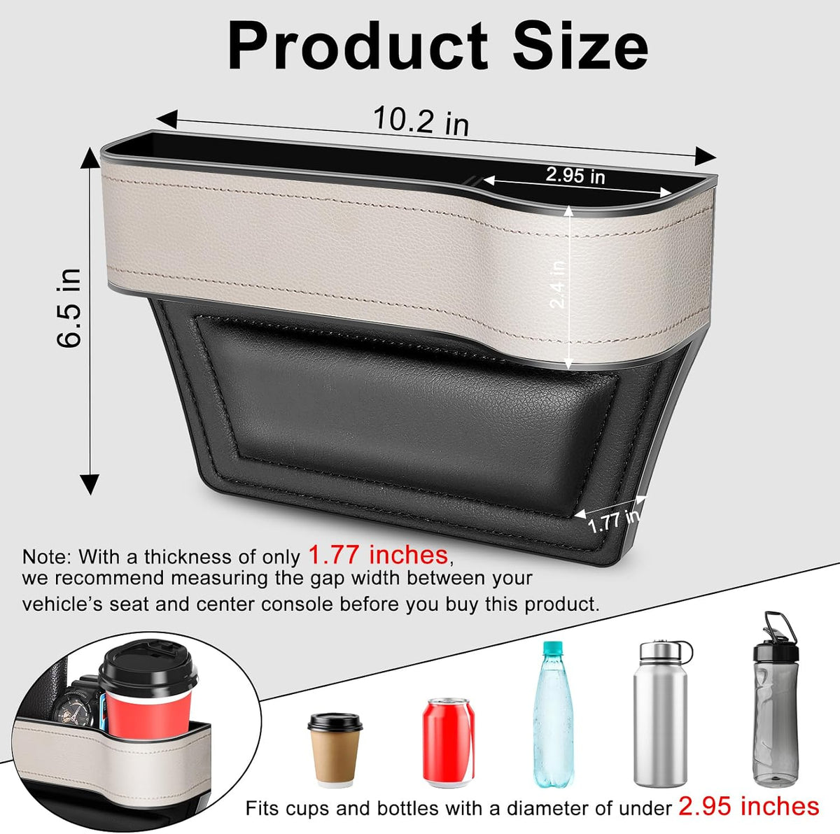 jiaji Car Seat Gap Organizer