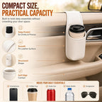 White Car Door Storage Organizer