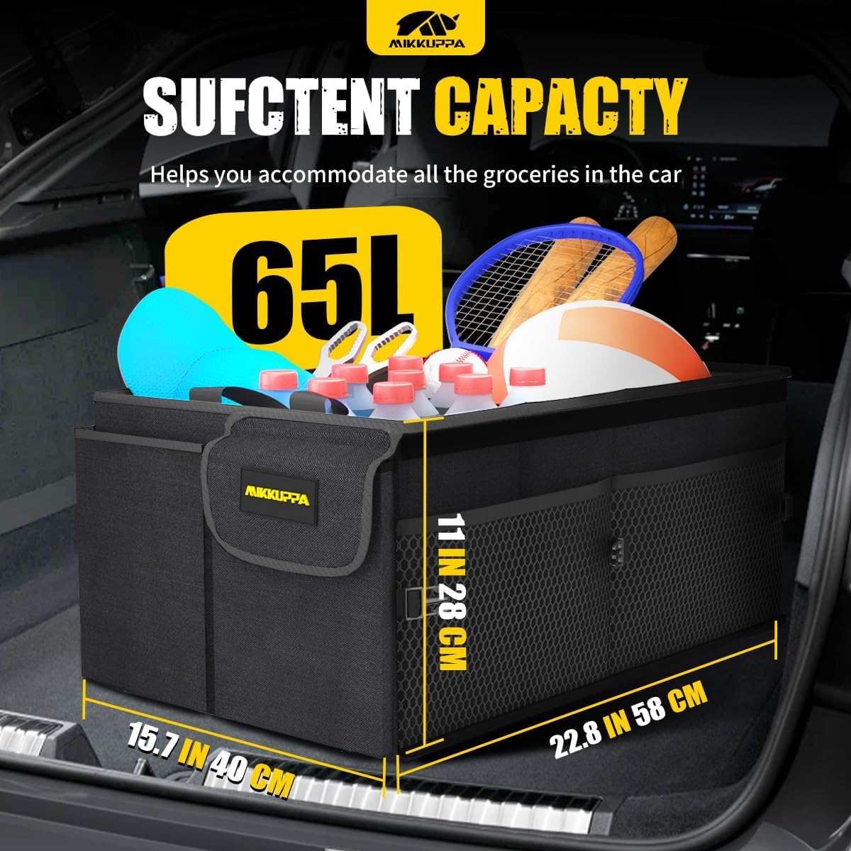 MIKKUPPA Collapsible Trunk Organizer