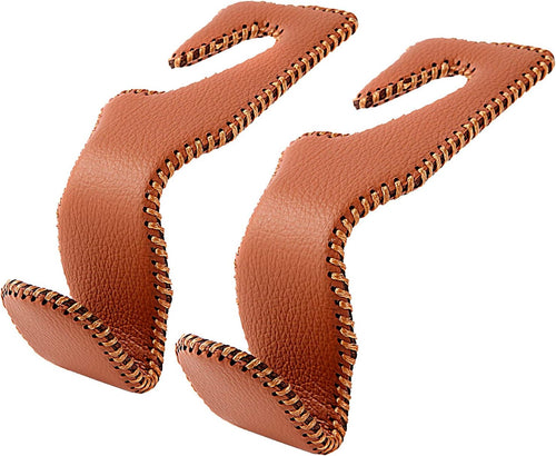 AMVOYOA Leather Car Headrest Hooks