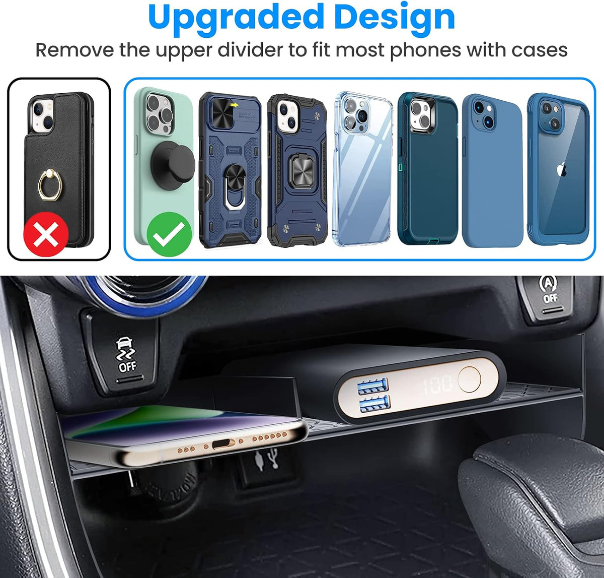 DIAMOOKY RAV4 Center Console Organizer
