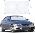 EcoNour Black/Silver Windshield Sunshade