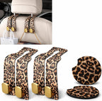 SwiftServ Car Headrest Hooks and Cup Holder Coasters