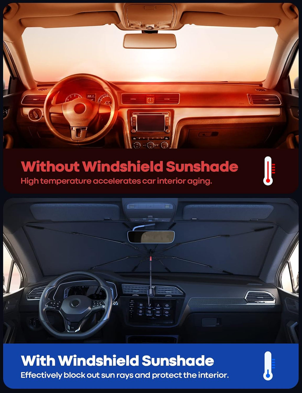 Lamicall Windshield Sunshade Umbrella