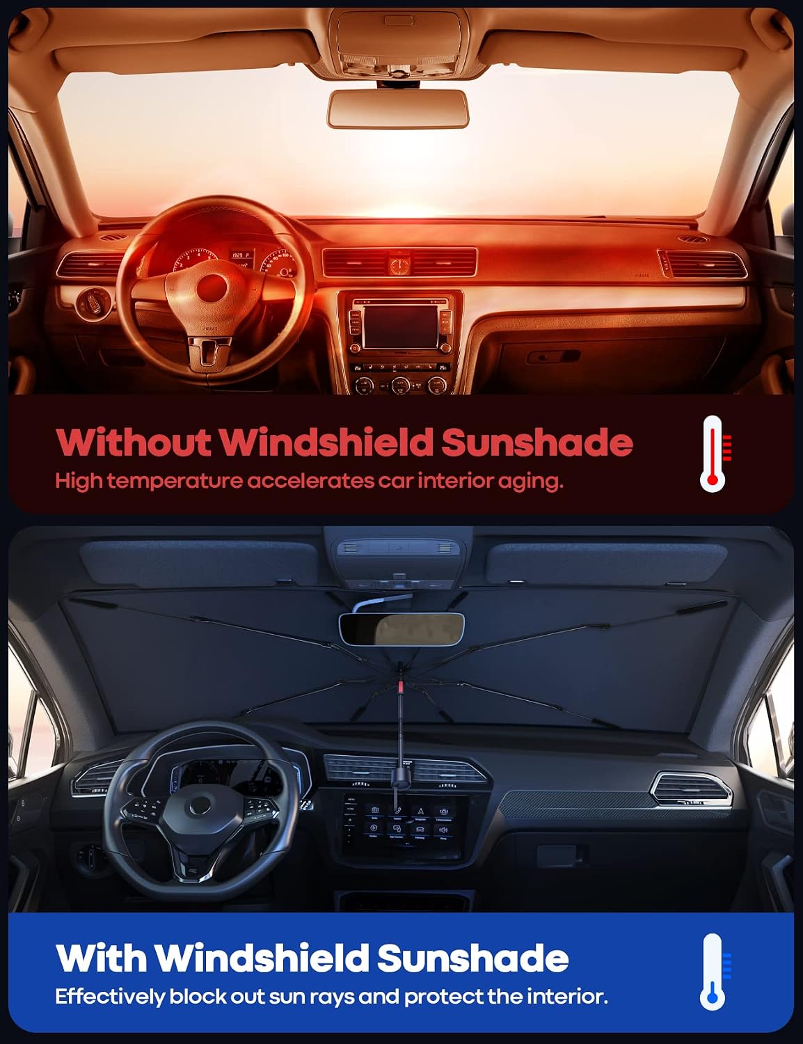 Lamicall Windshield Sunshade Umbrella