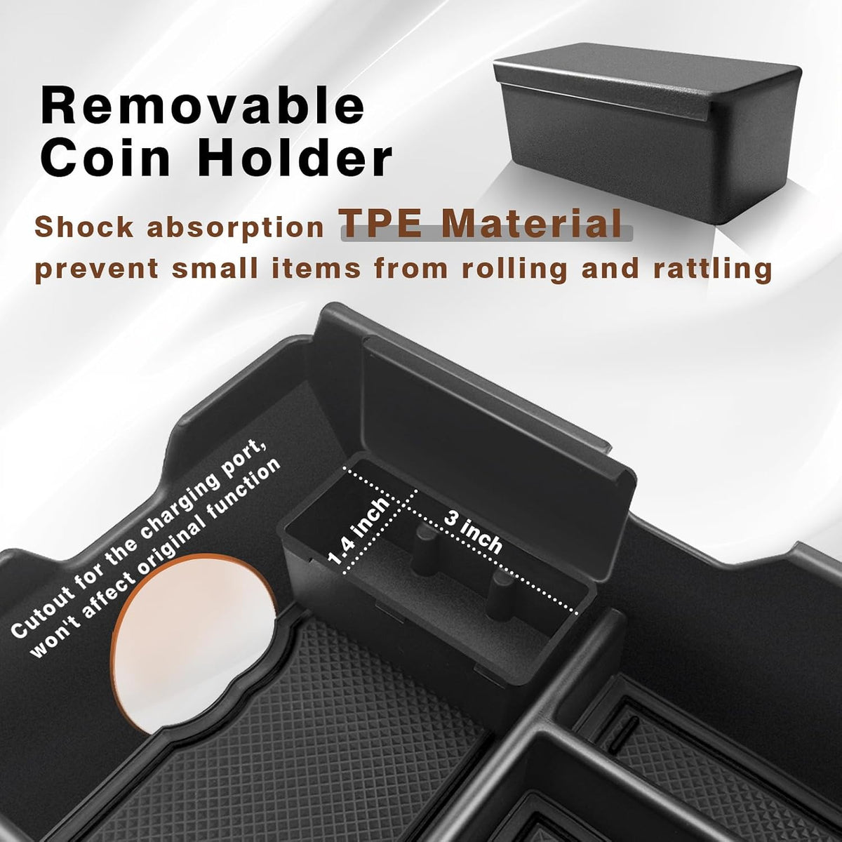 Muslogy Center Console Organizer