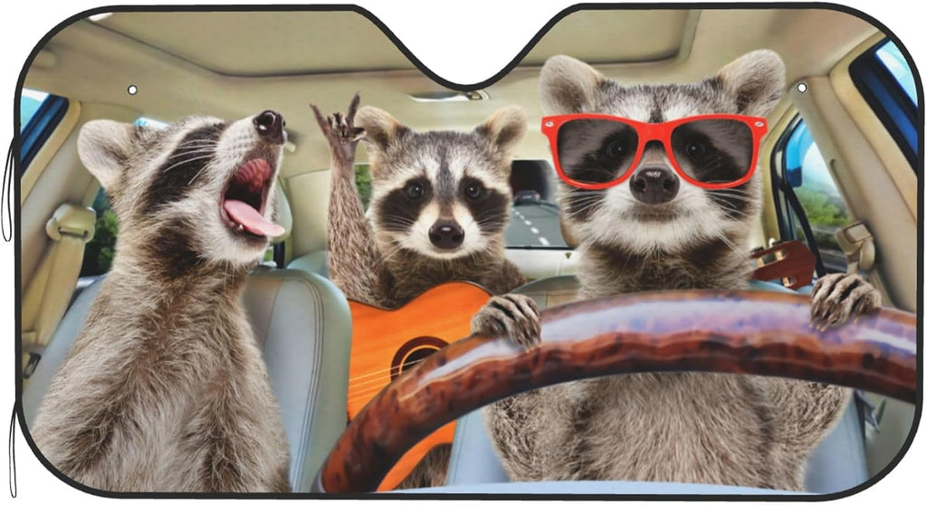 Purpose Junkies Raccoon Windshield Sun Shade