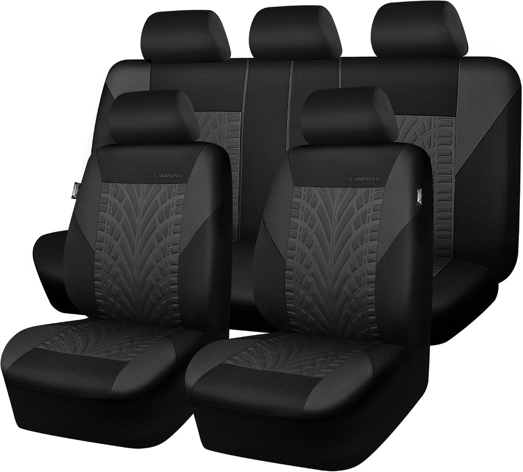 CAR PASS Charcoal Seat Covers