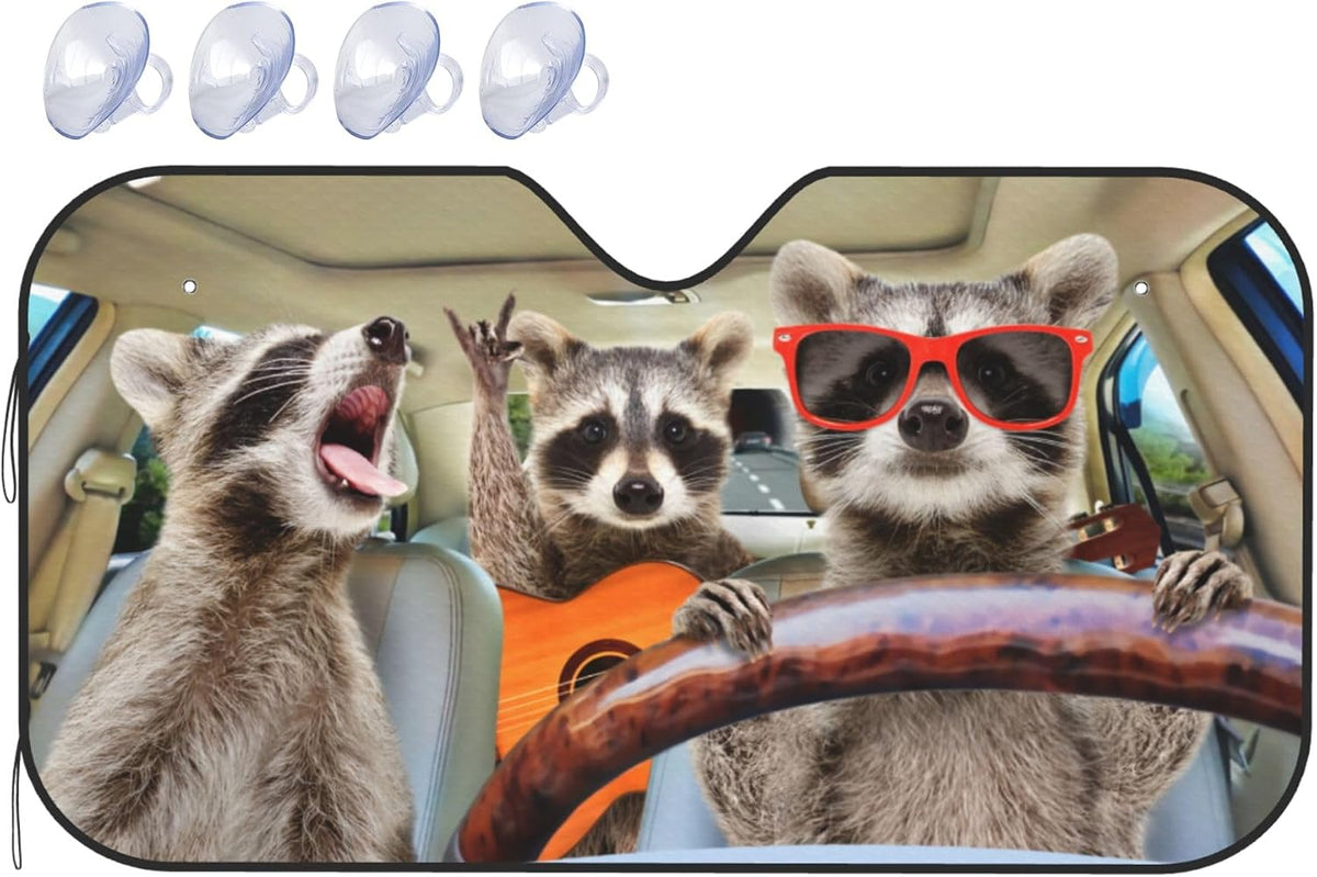 Purpose Junkies Raccoon Windshield Sun Shade