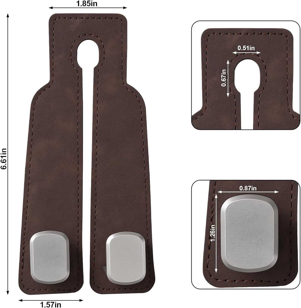 QMUNLLO Car Headrest Hooks