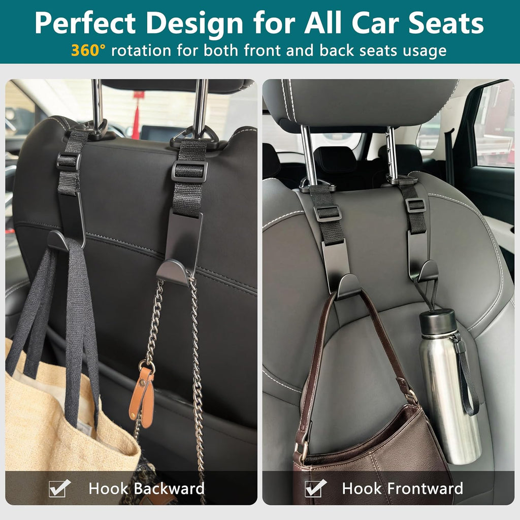Amooca Automotive Headrest Hooks