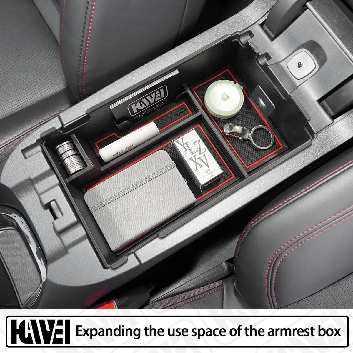 HGWEI Center Console Organizer Tray