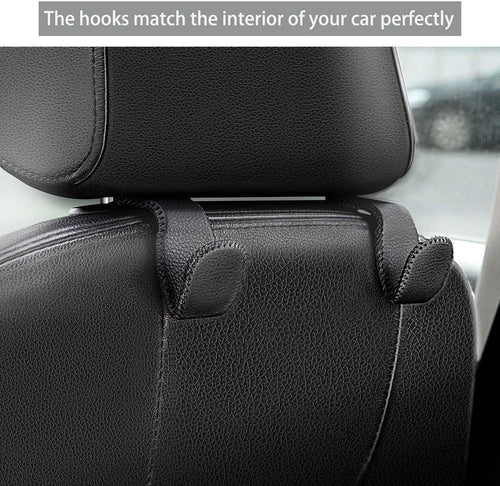 AMVOYOA Leather Car Headrest Hooks