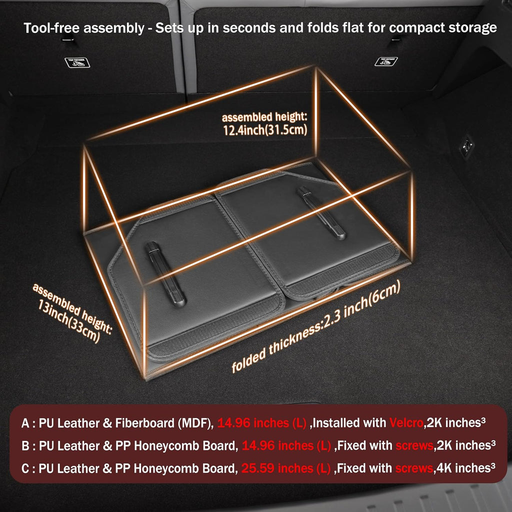POKSRI Faux Leather Trunk Organizer